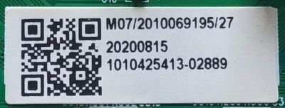 KIT DE TARJETAS PARA TV WESTINGHOUSE·ROKU TV SMART TV / NUMERO DE PARTE MAIN MS16010-ZC01-01 / 2E01413C0 / T-CON CCPD-TC495-005-H V1.2 / 2E02744A0 / CCPD-TC495-005-H / KB6160A / FUENTE TV5006-ZC02-02 / E021M460-B2 / PANEL CC580PV7D / MODELO WR58UX4019 - Imagen 2